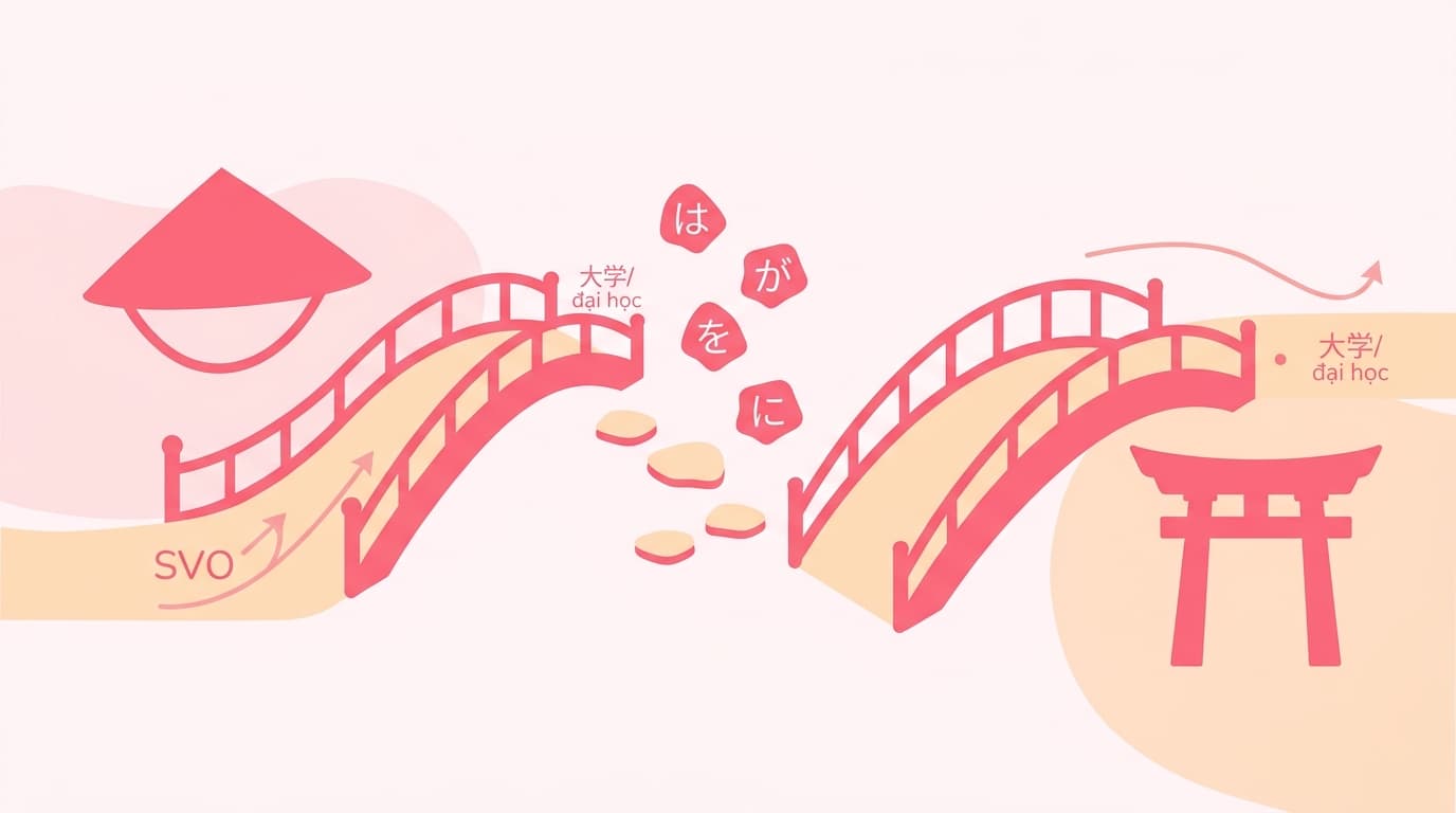Japanese for Vietnamese Speakers: Grammar Bridge Guide